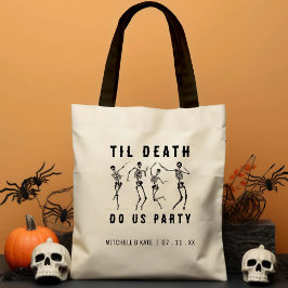死ぬまでパーティしよう スケルトン ブラコン・ハロウィンパーティ トートバッグ