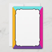 死ぬまでパーティしよう - ネオンウェディング(空白) 招待状 (裏面)