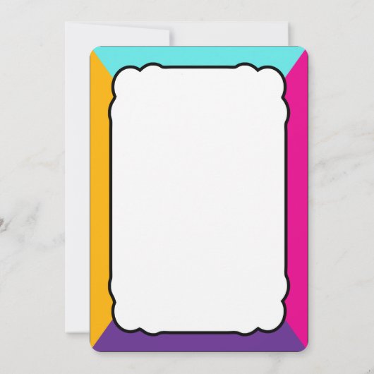 死ぬまでパーティしよう - ネオンウェディング(空白) 招待状 (裏面)