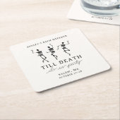 死ぬまでパーティしよう！ ブライズメイドの週末 スクエアペーパーコースター (アングル)