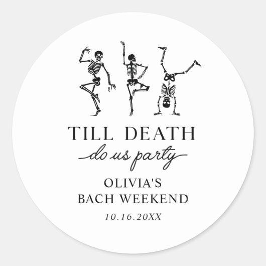 死ぬまでパーティしよう！ ブライズ・ウィークエンド ラウンドシール (正面)