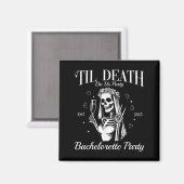 死ぬまでパーティしよう レトロ ハロウィン ブライズ マグネット (正面/裏面)