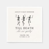 死ぬまでパーティしよう！独身最後の週末 スタンダードカクテルナプキン (正面)