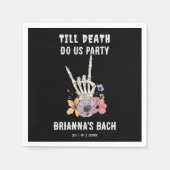 死ぬまでパーティするぞ！ハッピー・バチェロレッテ・ウィークエンド スタンダードカクテルナプキン (正面)