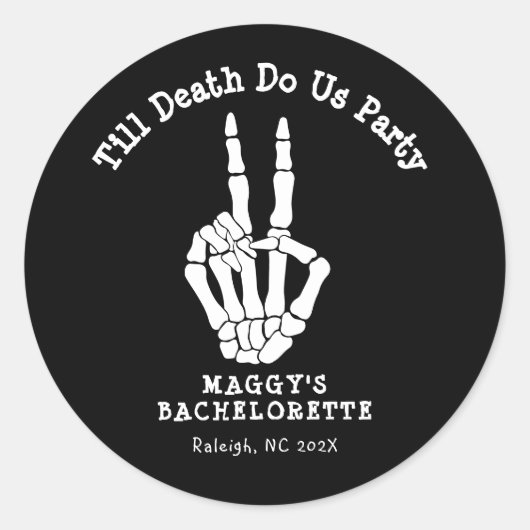 死ぬまでパーティをしよう ブライズメイドパーティー ラウンドシール (正面)