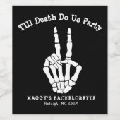 死ぬまでパーティをしよう ブライズメイドパーティー ワインラベル (シングルラベル)