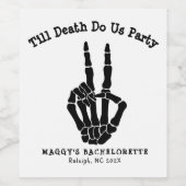 死ぬまでパーティをしよう ブライズメイドパーティー ワインラベル (シングルラベル)