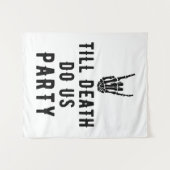 死ぬまでパーティをしよう！ ブライダルシャワーの背景 タペストリー (正面(横))