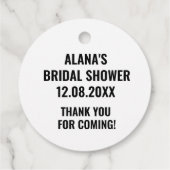 死ぬまでパーティをしよう ブライダルシャワー フェイバータグ (裏面)