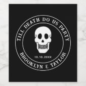 死ぬまでパーティをしよう 花嫁か死ぬまで ブライズシャワー ワインラベル (シングルラベル)