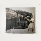 死ぬまでパーティを楽しむハロウィンウェディング タペストリー (正面(横))