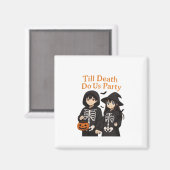 死ぬまでパーティを – アニメハロウィンカップル マグネット (正面/裏面)