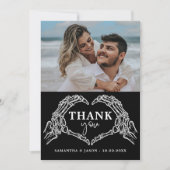 死ぬまでパーティを ゴシック ハロウィン ウェディング 招待状 (正面)