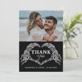 死ぬまでパーティを ゴシック ハロウィン ウェディング 招待状 (スタンド正面)