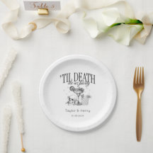 死ぬまでパーティーを Custom 結婚式 紙皿