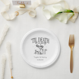 死ぬまでパーティーを Custom 結婚式 紙皿