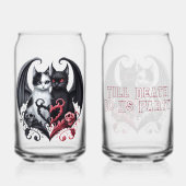 死ぬまでパーティー悪魔の子猫 ガラス缶 (正面)