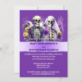 死ぬまでパープルイエローローズブライダル 招待状 (正面)