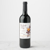 死ぬまでボウカクテル ハロウィン バチェロレッテ ワインラベル (正面)