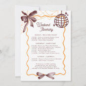 死ぬまでボウコックテールハロウィン独身最後の夜 招待状 (裏面)