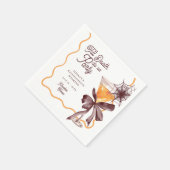 死ぬまでボウコックテール ハロウィン バチェロレッテ スタンダードカクテルナプキン (角)