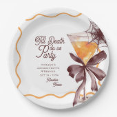 死ぬまでボウコックテール ハロウィン バチェロレッテ ペーパープレート (正面)