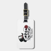 死ぬまでミセスの結婚スカル ラゲッジタグ (正面縦)