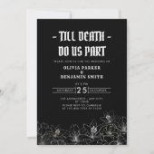 死ぬまでミニマルフローラは私たち結婚の一部 招待状 (正面)