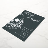 死ぬまでモダンスカル結婚 箔招待状 (回転した状態)