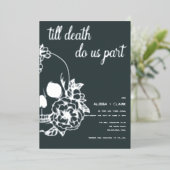 死ぬまでモダンスカル結婚 箔招待状 (立ち正面)