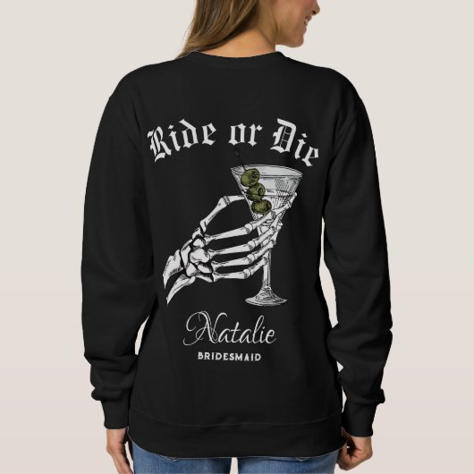 死ぬまで一緒について行くか?私たちがパーティーをする限り、死が私たちを引き裂くまで スウェットシャツ (裏面)