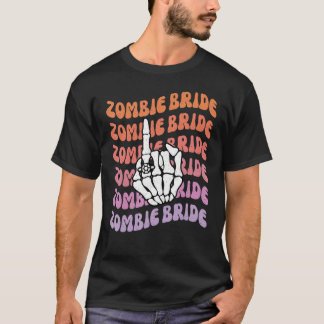 死ぬまで一緒にゾンビ花嫁バチェロレッテパーティー Tシャツ