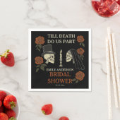 死ぬまで一緒に ハロウィン ブライダル シャワー スタンダードカクテルナプキン (インサイチュ)