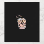 死ぬまで一緒に - 可愛いナマケモノが死と出会う ワインラベル (シングルラベル)