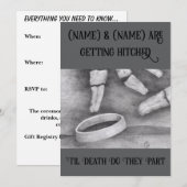 死ぬまで一緒に 招待状 (正面/裏面)