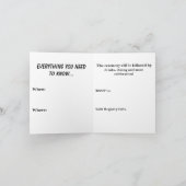 死ぬまで一緒に 招待状 (内部)