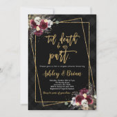 死ぬまで一緒のカップルシャワーの招待状 招待状 (正面)