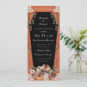 死ぬまで一緒のハロウィン結婚式棺型招待状 招待状 (スタンド正面)