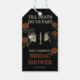 死ぬまで一緒のハロウィン ブライダルシャワー ギフトタグ