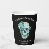 死ぬまで一緒のハロウィン ブライダルシャワー 紙コップ (裏面)