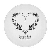 死ぬまで一緒 オーダーネーム＆結婚日 カッティングボード (正面)