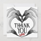 死ぬまで一緒 | カップルTYカード | カラー サンキューカード (正面)