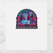 死ぬまで一緒 クラシック - ナマケモノ & ソウルメイト ワインラベル (シングルラベル)