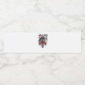 死ぬまで一緒 - ミニマリスト骸骨アート 女性 ペットボトルラベル (シングルラベル)