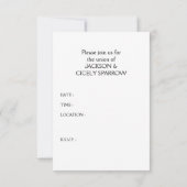 死ぬまで一緒 招待状 (裏面)