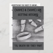 死ぬまで一緒 招待状 (正面/裏面)