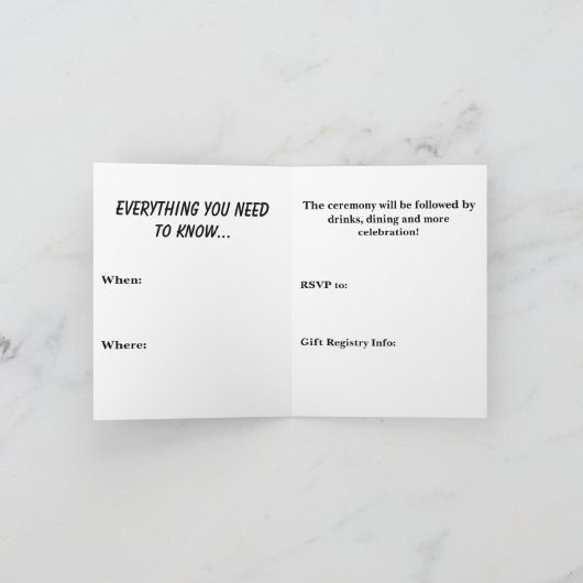 死ぬまで一緒 招待状 (内部)