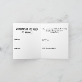 死ぬまで一緒 招待状