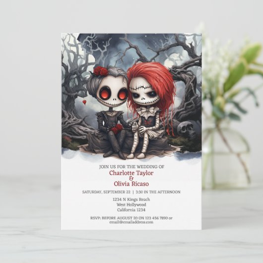 死ぬまで二人の花嫁を引き受ける 招待状 (スタンド正面)