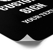 死ぬまで平和のサイン我々のパーティーカスタムのサイン ポスター (角)